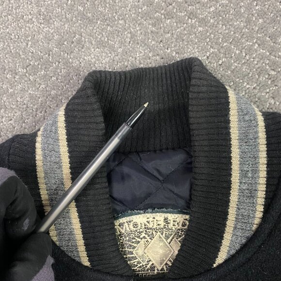 Vintage GMC Jimmy Diamond Edition Bomber Jacket Men's Large Leather Wool Trucks - Picture 8 of 15